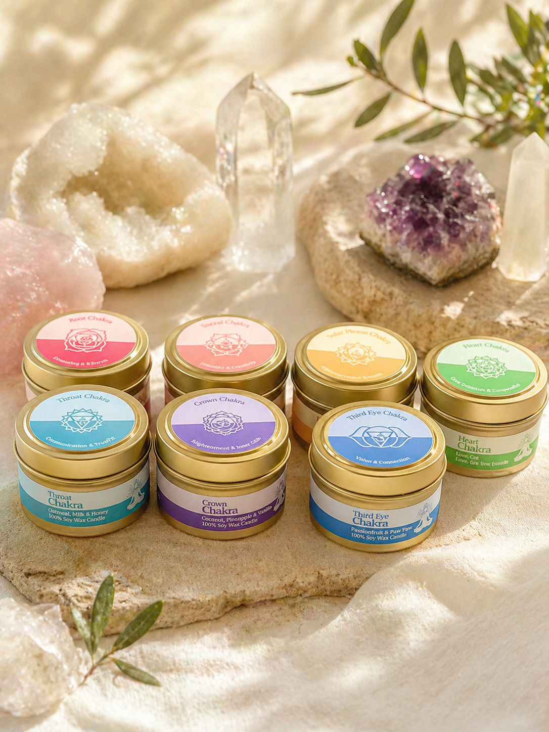 Chakra Candle Tin | Intentional Tin Candle