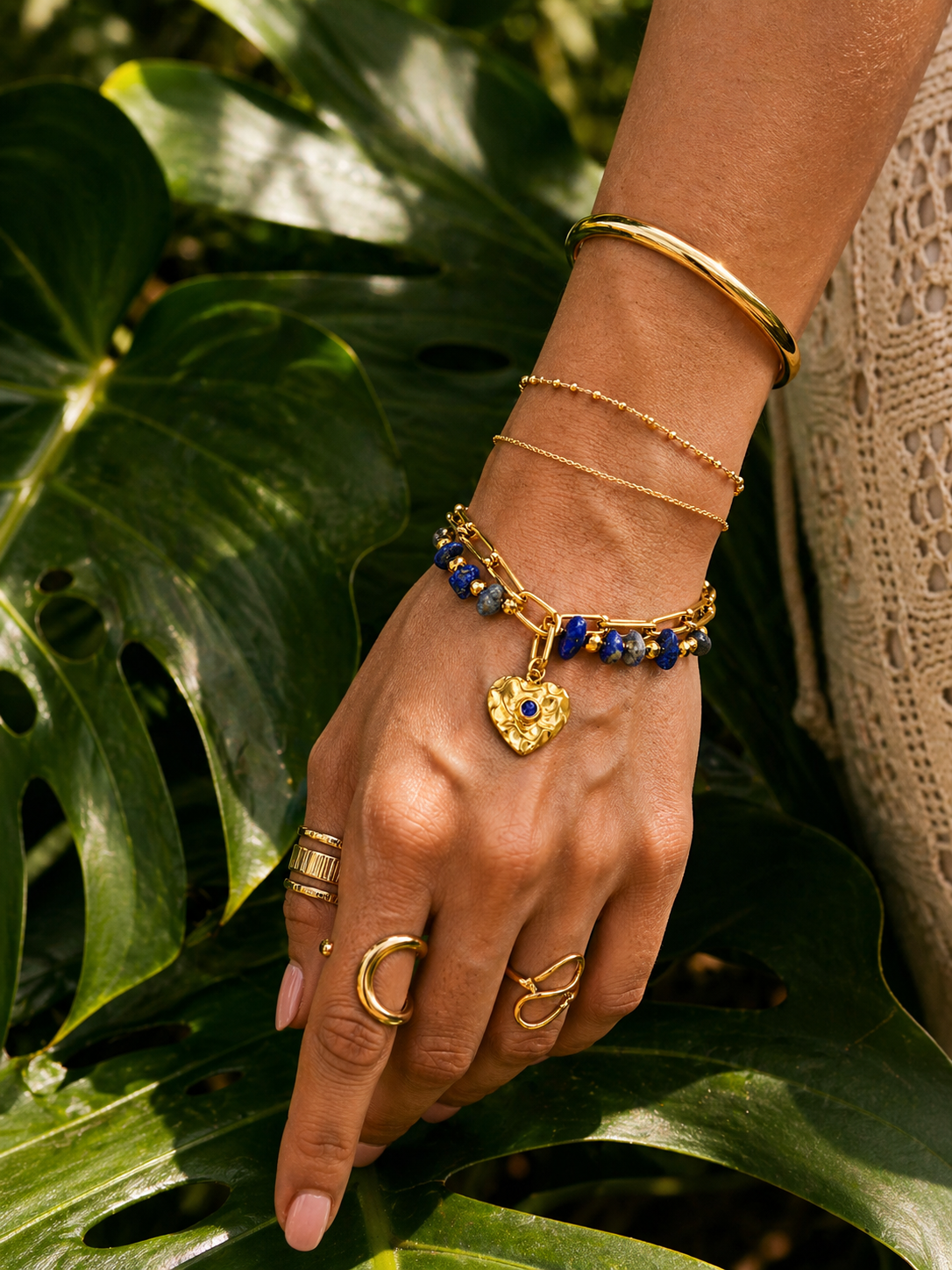 Gold Protection & Intention Bracelet