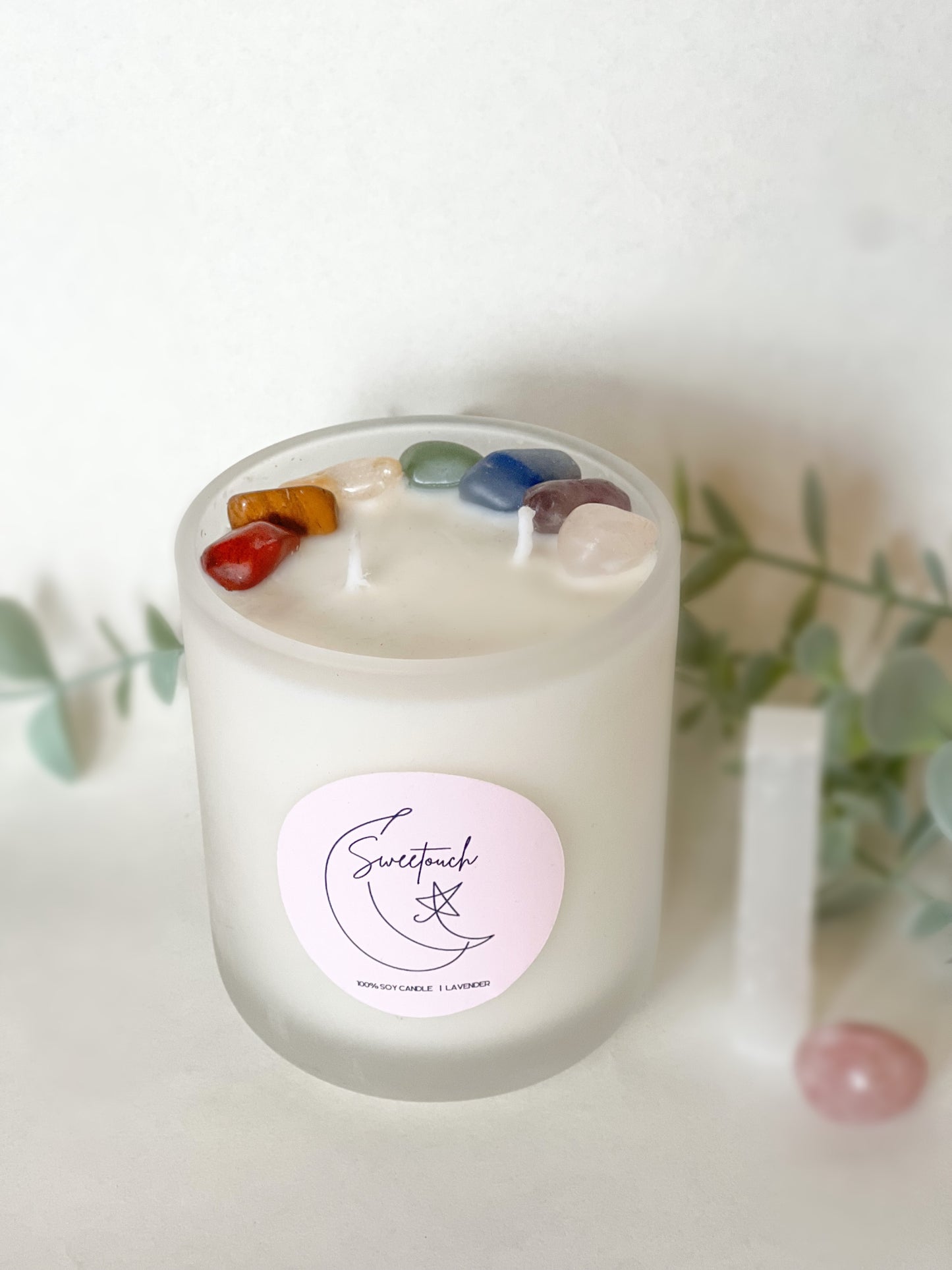 7 Crystal Candle