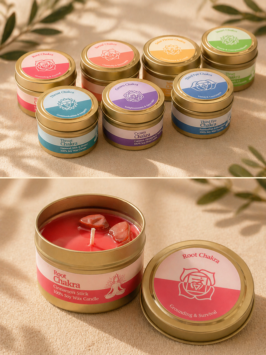 Chakra Candle Tin | Intentional Tin Candle