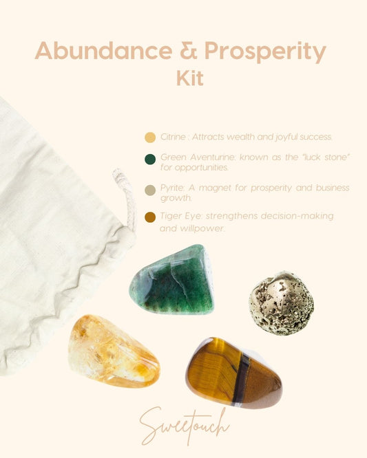 Crystal kit for Abundance & Prosperity