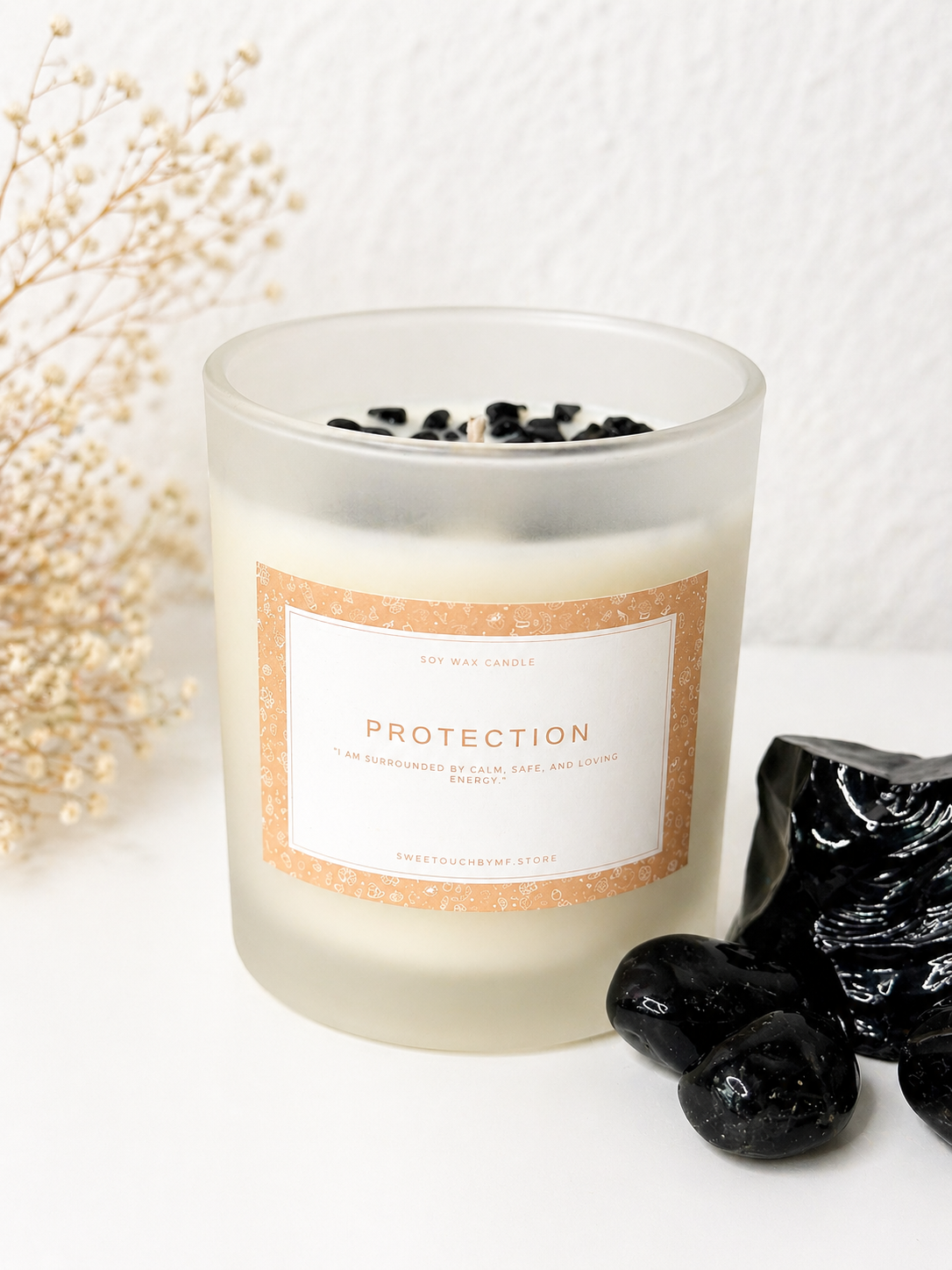Crystal Candles with intention | individual
