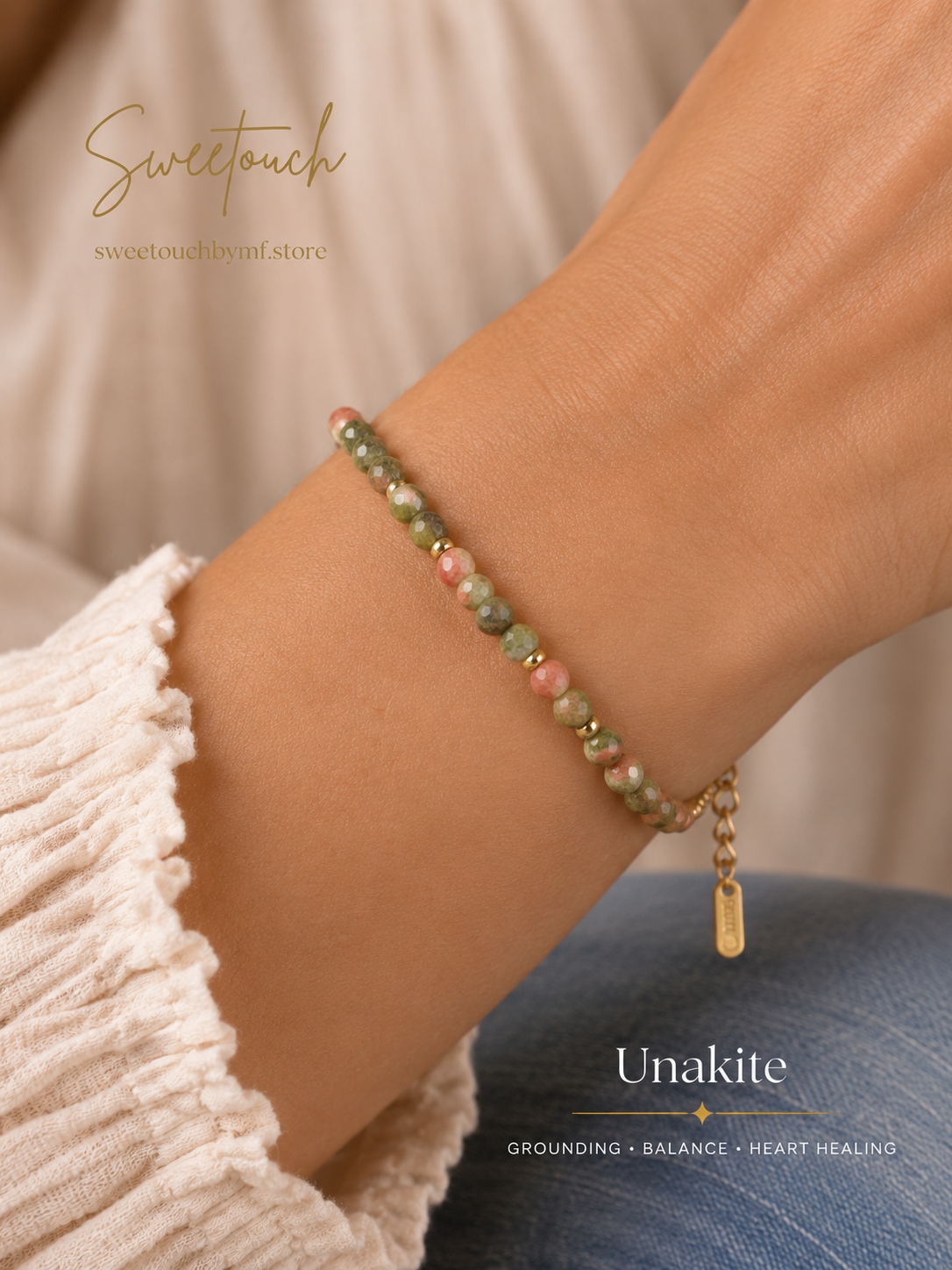 Natural Healing Crystal Bracelet | Faceted Gemstone Bead Bracelet | Spiritual Jewelry