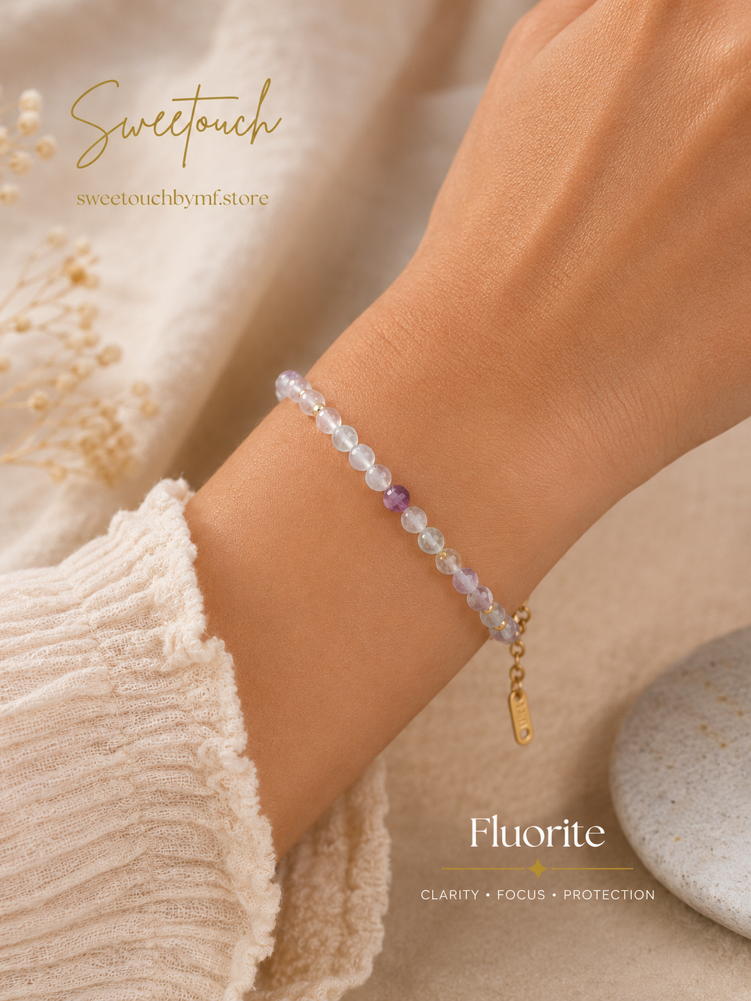 Natural Healing Crystal Bracelet | Faceted Gemstone Bead Bracelet | Spiritual Jewelry