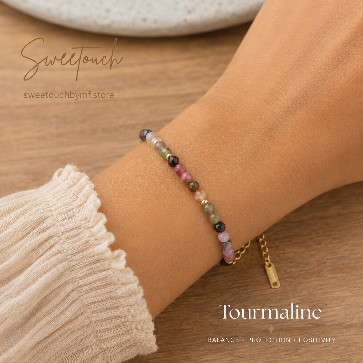 Natural Healing Crystal Bracelet | Faceted Gemstone Bead Bracelet | Spiritual Jewelry