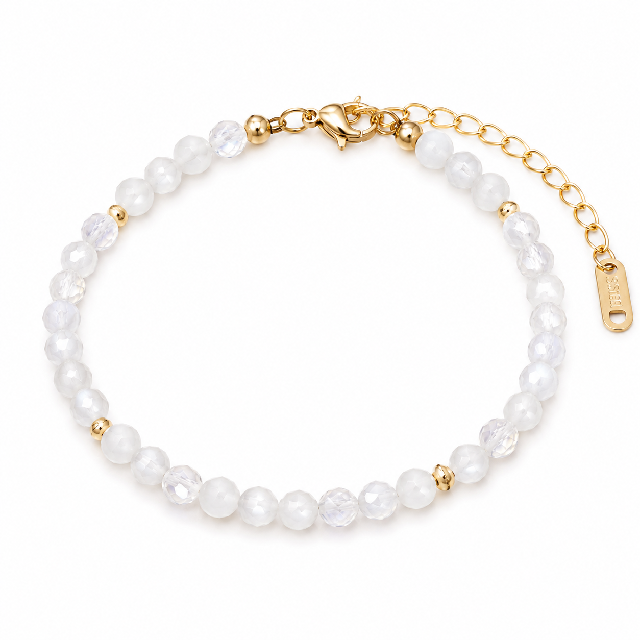 Natural Healing Crystal Bracelet | Faceted Gemstone Bead Bracelet | Spiritual Jewelry