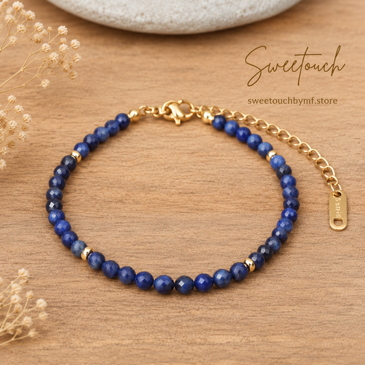 Natural Healing Crystal Bracelet | Faceted Gemstone Bead Bracelet | Spiritual Jewelry