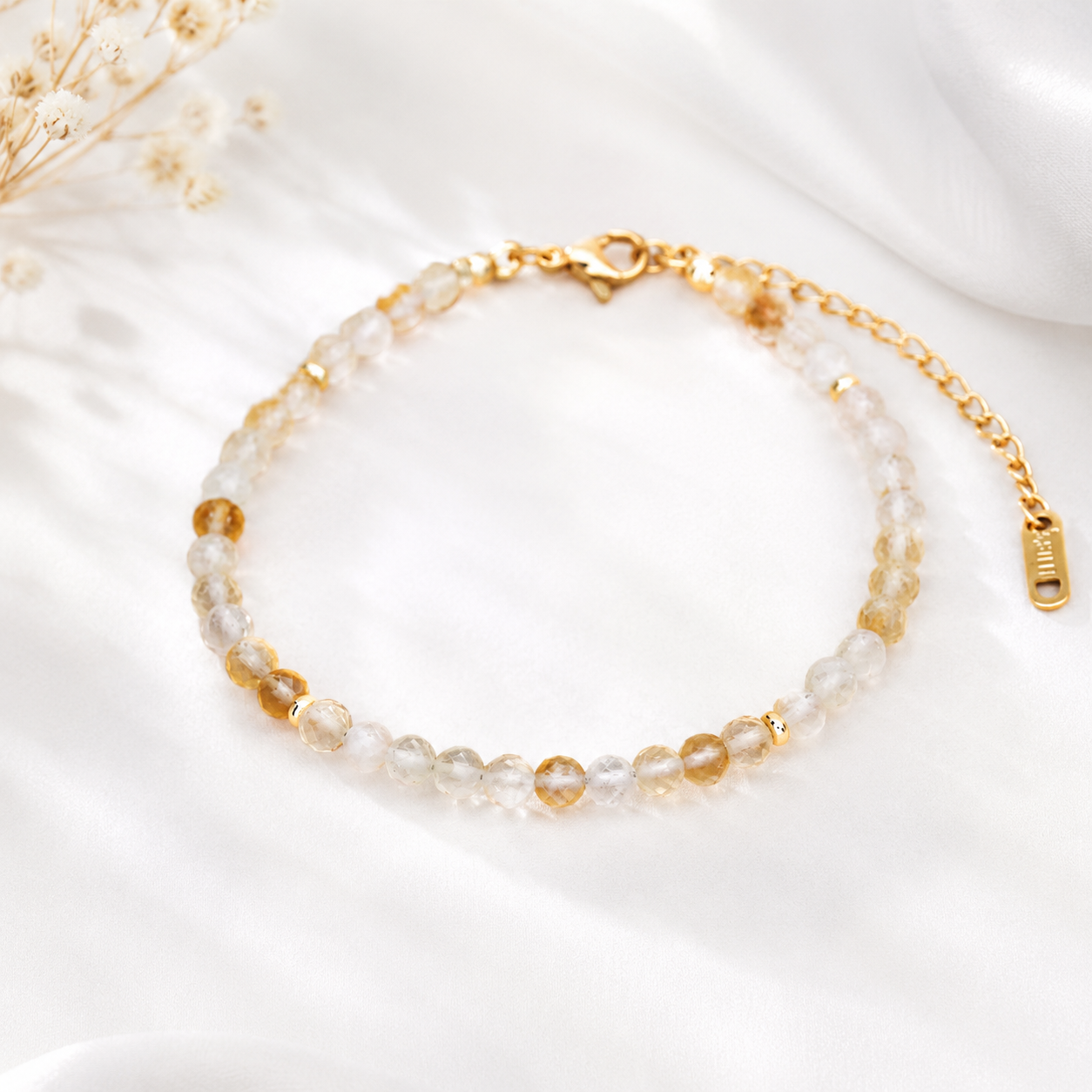 Natural Healing Crystal Bracelet | Faceted Gemstone Bead Bracelet | Spiritual Jewelry