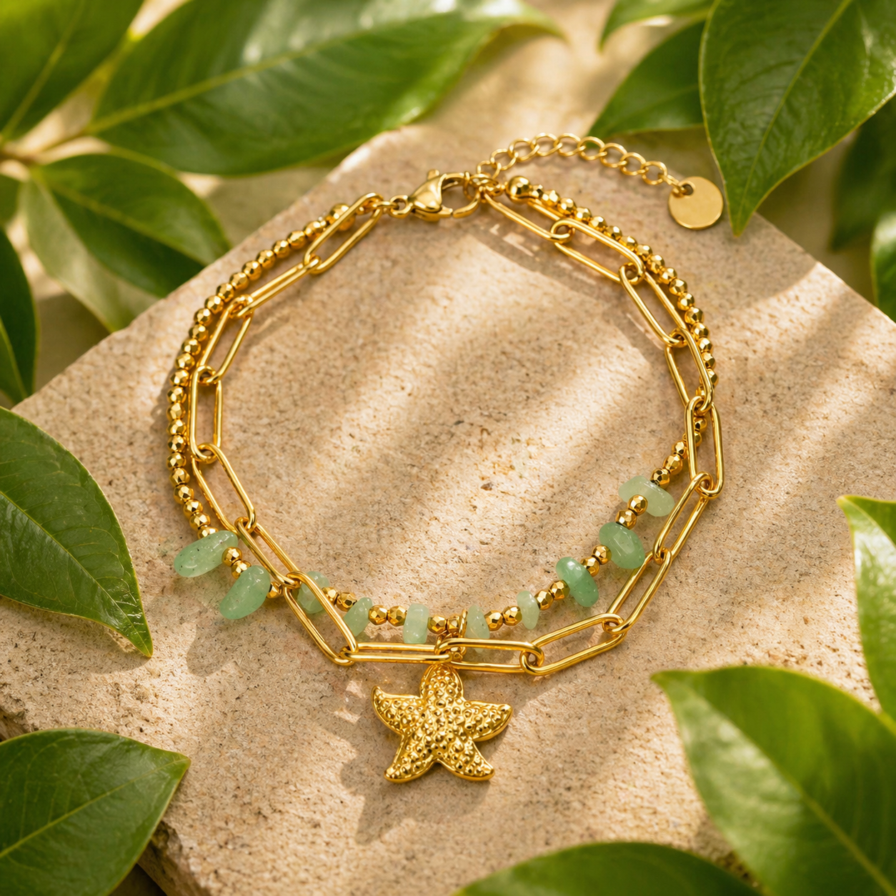 Gold Protection & Intention Bracelet