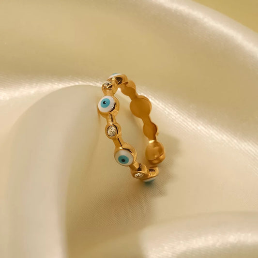 Evil eyes Adjustable Ring