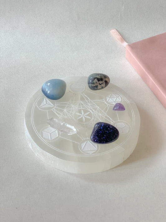 Selenite Crystal Charging Plate