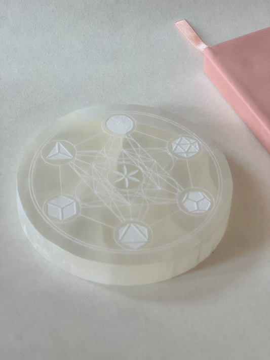 Selenite Crystal Charging Plate