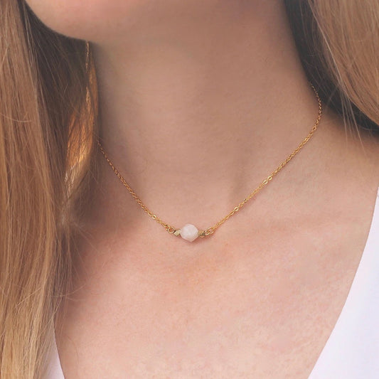 Crystal Necklace - Short Necklace With Crystal