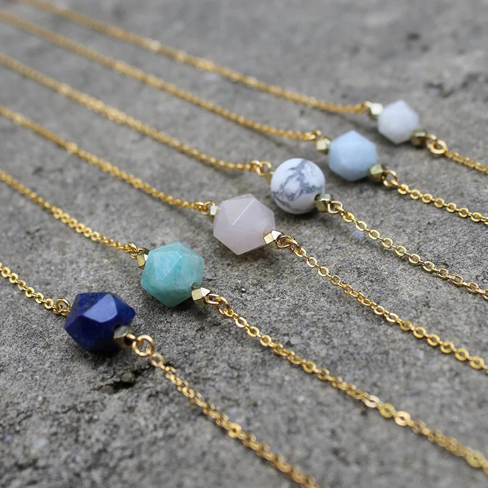 Crystal Necklace - Short Necklace With Crystal